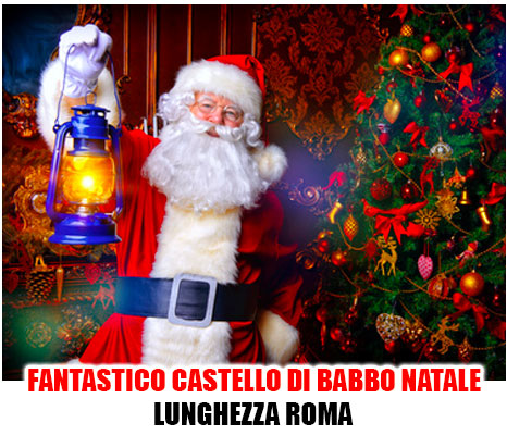 Babbo Natale nel Fantastico Castello di Babbo Natale Lunghezza Roma
