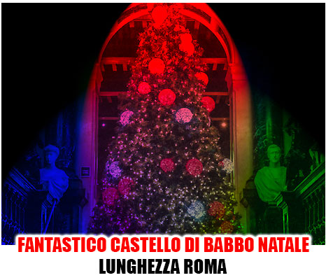 Particolare interno del Fantastico Castello di Babbo Natale Lunghezza Roma