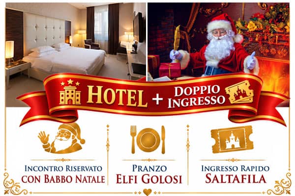 Castello di Babbo Natale hotel e ingresso